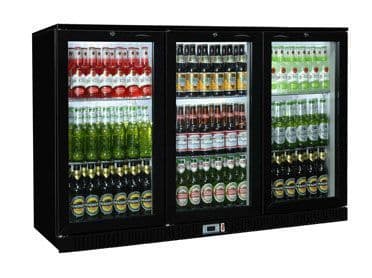 Coolpoint  HX-301 Black Triple Door Bottle Cooler