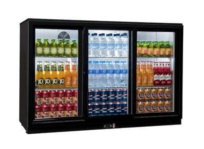 Coolpoint  HX-351 Black Triple Door Bottle Cooler