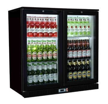 Coolpoint HX Range HX-201 Black Double Door Bottle Cooler