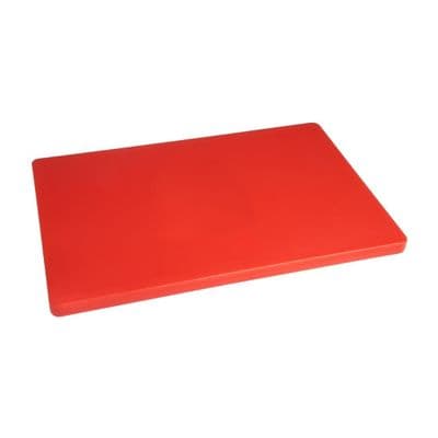 Hygiplas DM004 Standard Extra Thick Low Density Red Chopping Board
