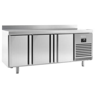 Infrico BMPP2000BT - 3 DR 600mm Depth Freezer Counter with upstand 385L