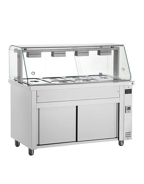 Inomak Gastronorm Bain Marie with glass structure MIV711 £1345.08