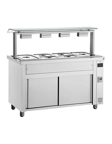 Inomak Gastronorm Bain Marie with Sneeze Guard MJV711 £1224.3