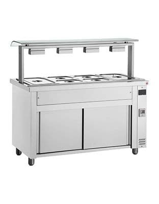 Inomak Gastronorm Bain Marie with Sneeze Guard MJV718