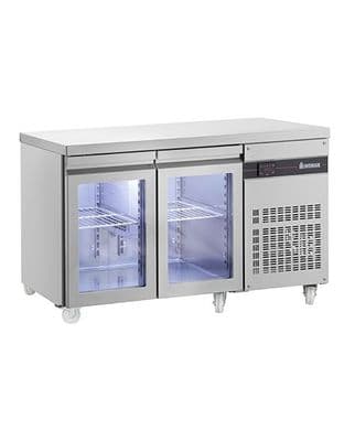 Inomak PN99CR 2 Glass Door 1/1 Gastronorm Counter 274L