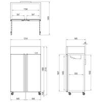 Interlevin CAF1250 Gastronorm Upright Freezer £1648.768