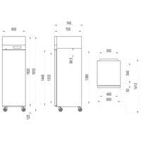 Interlevin CAF410 Upright Freezer £1069.376
