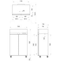 Interlevin CAF900 Upright Freezer £1505.152