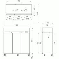 Interlevin CAR410 Solid door Refrigerator £924.352