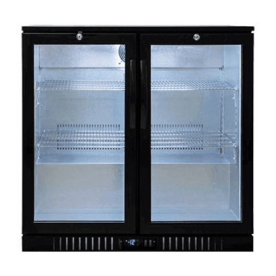 Kool BB2 Double Black Hinged Door Bottle Cooler