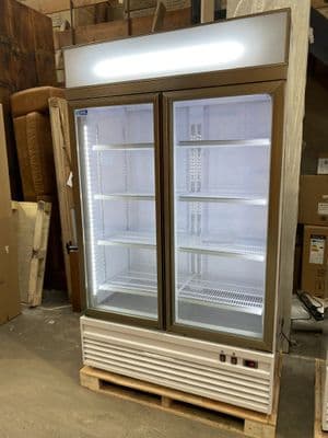 Kool FS1000 Double Glass Door Display Freezer