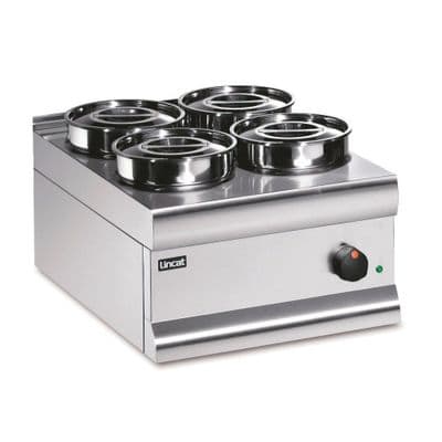 Lincat BS4 Stainless Electric Round Pot Dry Heat Bain Marie