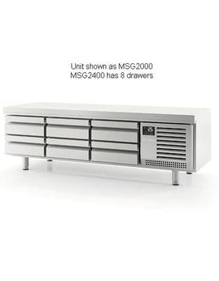 Mafirol MSG2400 8 Drawer Low Height Gastronorm Snack Table 360L