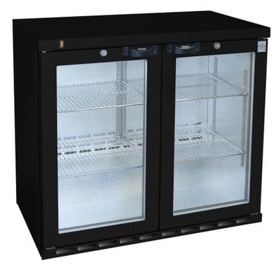 Osborne 220ES/Slide Reduced Height 805mm Double Sliding Door Undercounter Bottle Cooler