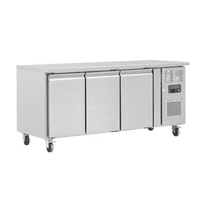 Polar G597 Triple Door Counter Fridge 417Ltr
