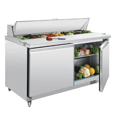 Polar GD883 Large 527 ltr Double Door Prep Counter