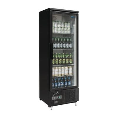 Polar GJ447 Upright Back Bar Cooler with Hinged Door 307Ltr