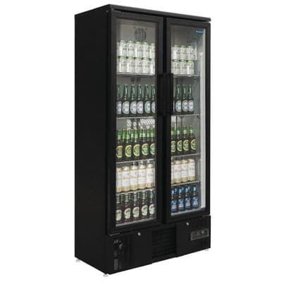 Polar GJ449 Upright Back Bar Cooler with Hinged Doors