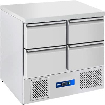 Prodis EC-4DSS 4 Drawer Compact Saladette Counter, Flat Top