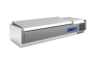 Prodis EC-T12S, 1200mm 4 x 1/3GN Topping Unit With Stainless Steel Lid