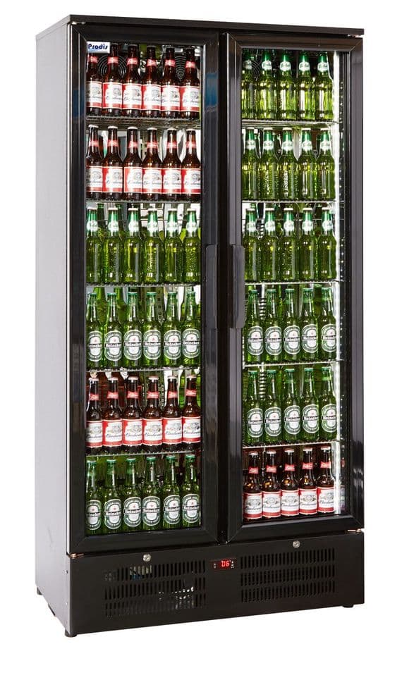 Prodis NT20-HC Double Door Black Finish Upright Bottle Cooler £774.4