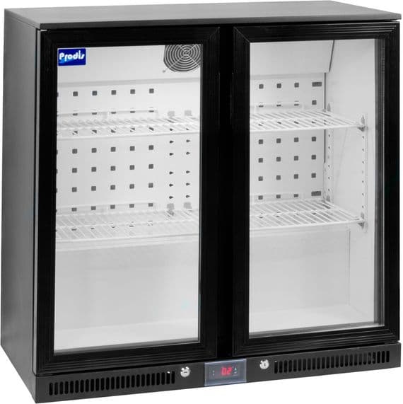 Prodis NT2BH-HC Double Hinged Door Black Bottle Cooler £363