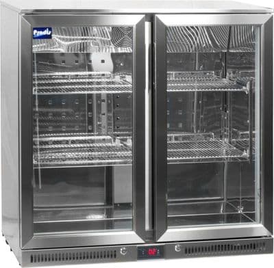 Prodis NT2ST-LE Stainless Steel Double Door Bottle Cooler