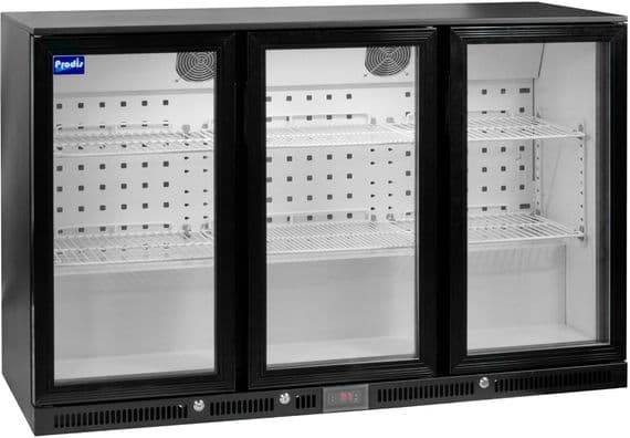 Prodis NT3BH-HC Triple Hinged Door Black Bottle Cooler £484