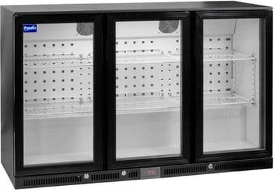 Prodis NT3BH-LE Triple Hinged Door Black Bottle Cooler