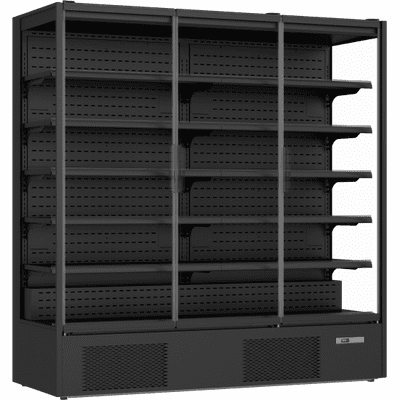 Prodis XMD1875-P-FGD-K Glass Door Black Multideck Display Chiller