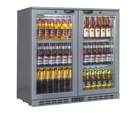 Staycold COLD900H Silver Double Door Bottle Cooler - Wechillit.com