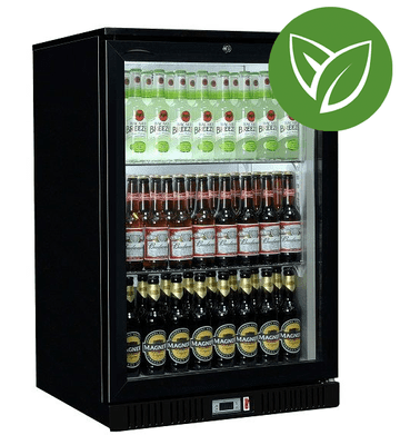 Sterling Pro Green SP1HC-BK Black Single Door Hinged Bottle Cooler 120 Ltrs / 106 Bottles