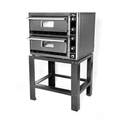 Super Pizza PO6868DETG Double Electric Pizza Oven with Temp Display