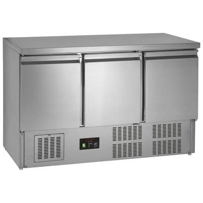 Tefcold GS365ST Compact 3 Door Storage Fridge Counter