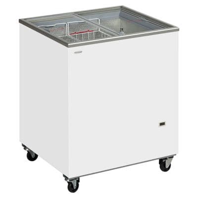 Tefcold IC200SC Sliding Flat Glass Lid Chest Freezer