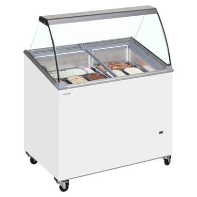 Tefcold IC300SCE + Canopy Scoop Ice Cream Display
