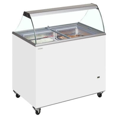 Tefcold IC400SCE + Canopy Scoop Ice Cream Display
