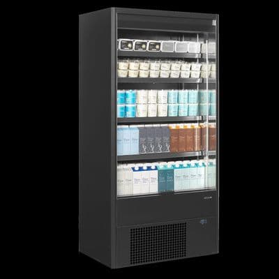 Tefcold MD1002B 1m Black Slimline Multideck Display Fridge