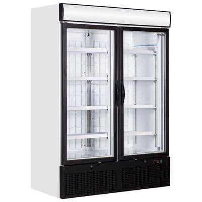 Tefcold NC5000 Double Door Upright Glass Door Display Fridge