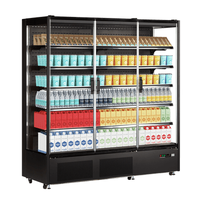 Tefcold PC1870B 1.9m Multideck Display Fridge with Glass Doors