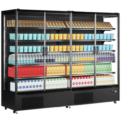 Tefcold PC2500B 2.5m Multideck Display Fridge with Glass Doors
