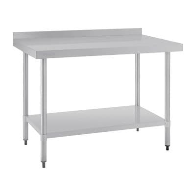 Vogue Stainless Steel Table with Upstand 1200mm - GJ507