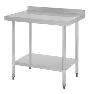 Vogue Stainless Steel Table with Upstand 900mm -GJ506