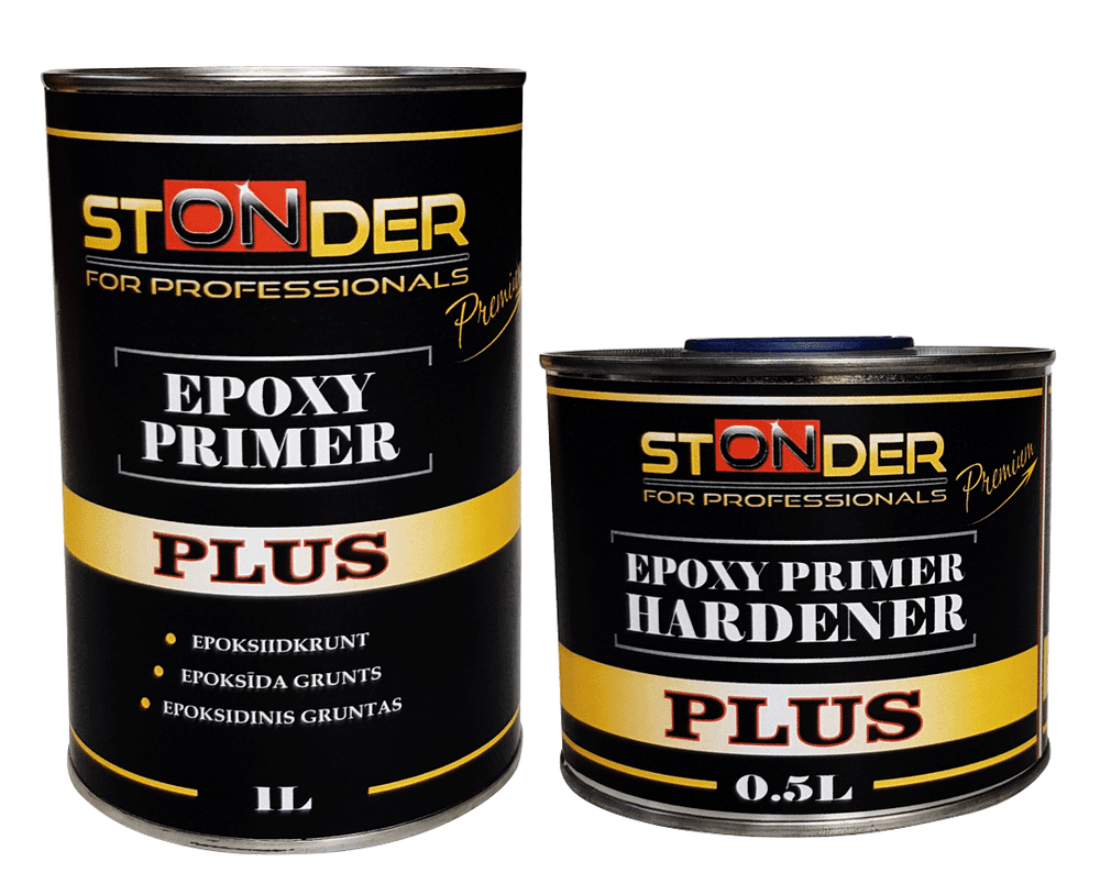 stonder 2k epoxy primer kit 1l primer and 0 5l hardener