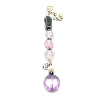Bag Charm with S/P Bee Charm Pink 6