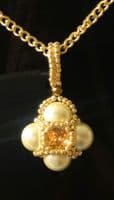 CASSANDRA Necklace Gold Tone Coloured 19½