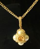 CASSANDRA Necklace Gold Tone Coloured 19½