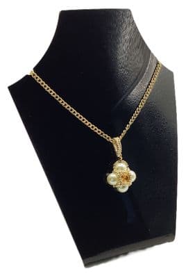 CASSANDRA Necklace Gold Tone Coloured 19½