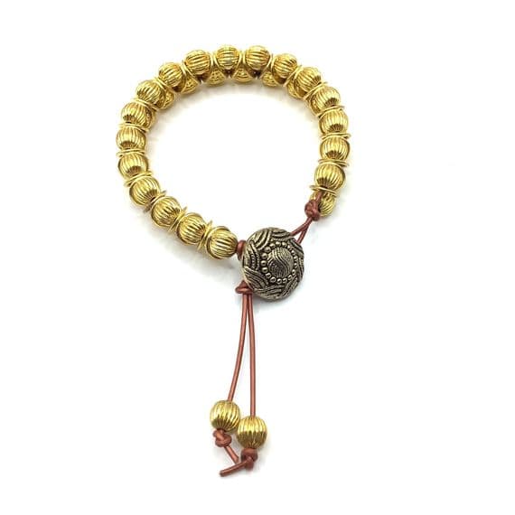 CHARLIE CHAINMAILLE Hand Beaded Bracelet  BRA0034