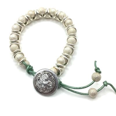 CHARLIE CHAINMAILLE Hand Beaded Bracelet  BRA0035